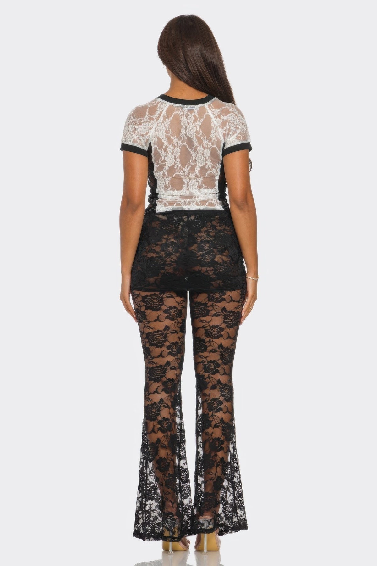 87 Lace Jersey Top - Clusimo
