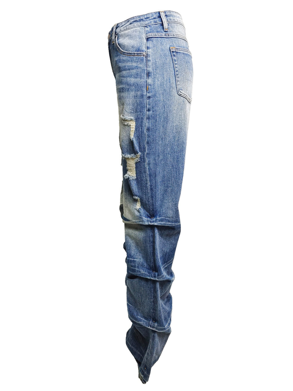 Riot Stack Destroyed Flare Jeans - image 8
