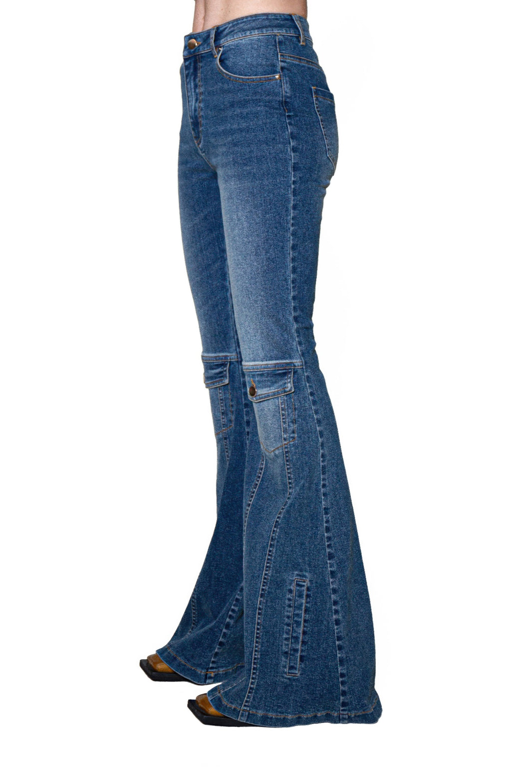 Signal Flare High-rise Panel Jeans - image 4