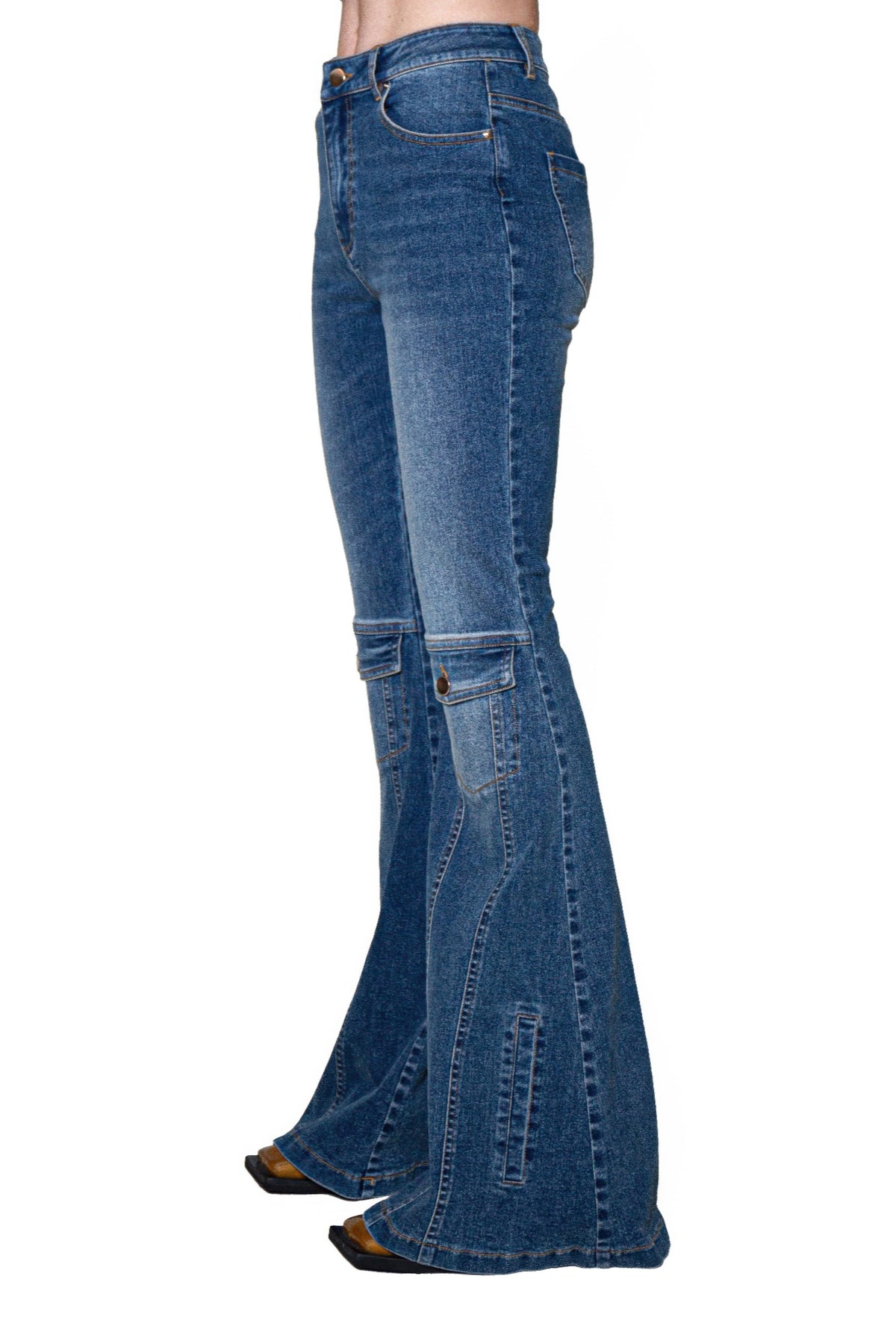 Signal Flare High-rise Panel Jeans - image 4