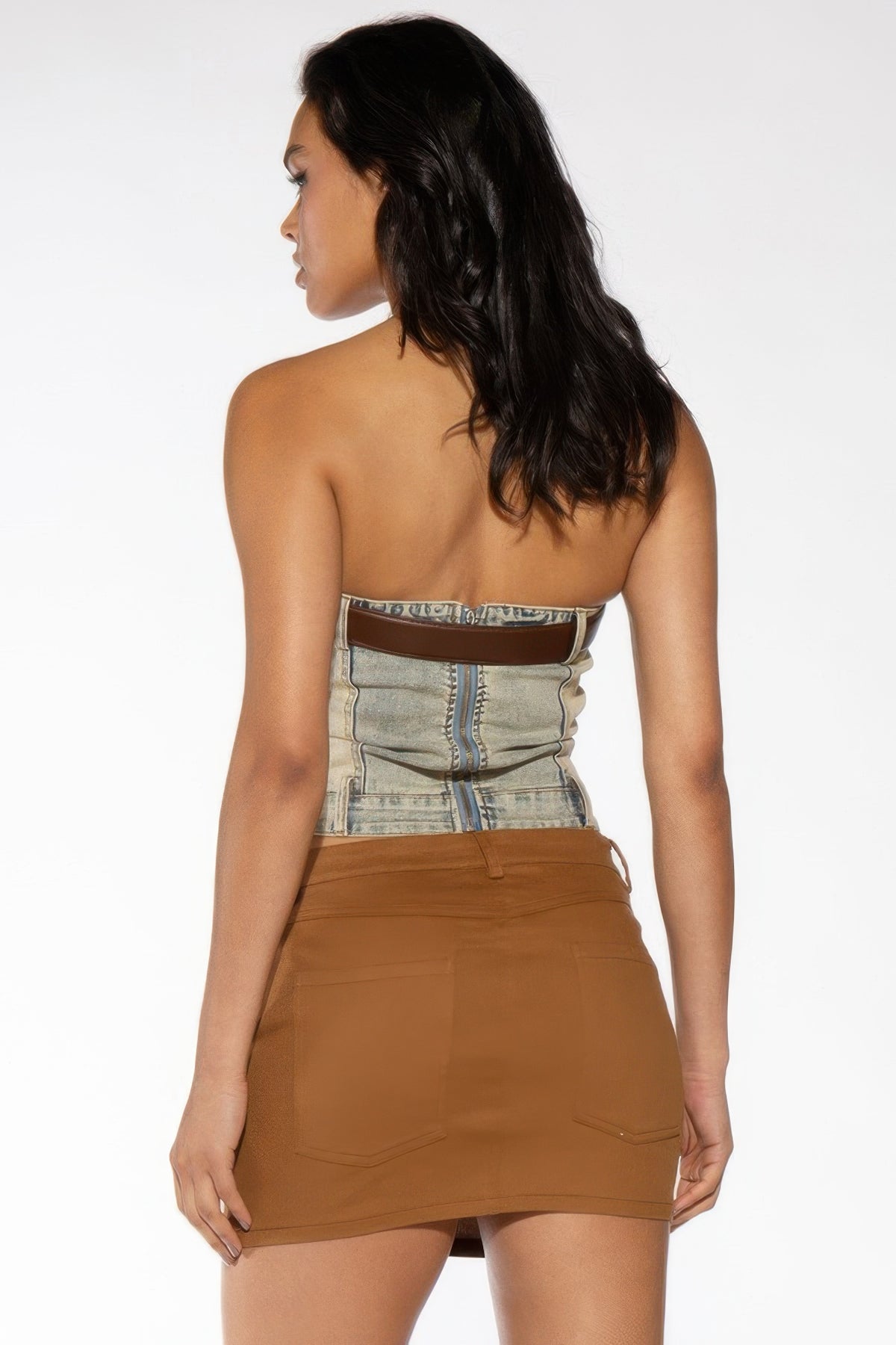 Western Embroidered Twill Mini Skirt - image 2