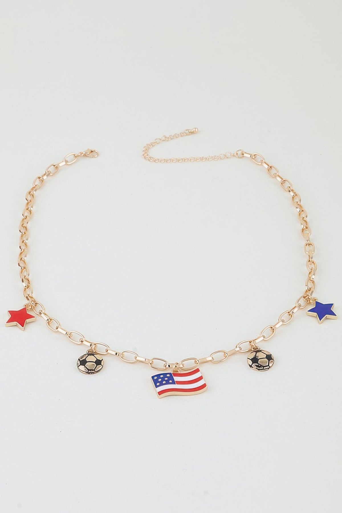America Soccer Star Chain Necklace - Clusimo