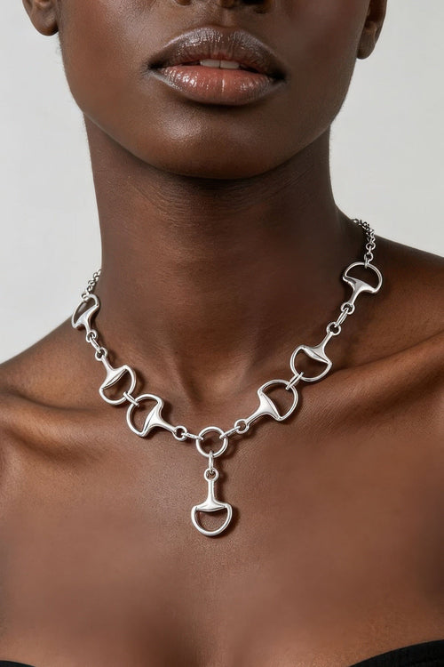 Beaded Heart Mariner Chain Necklace - Clusimo