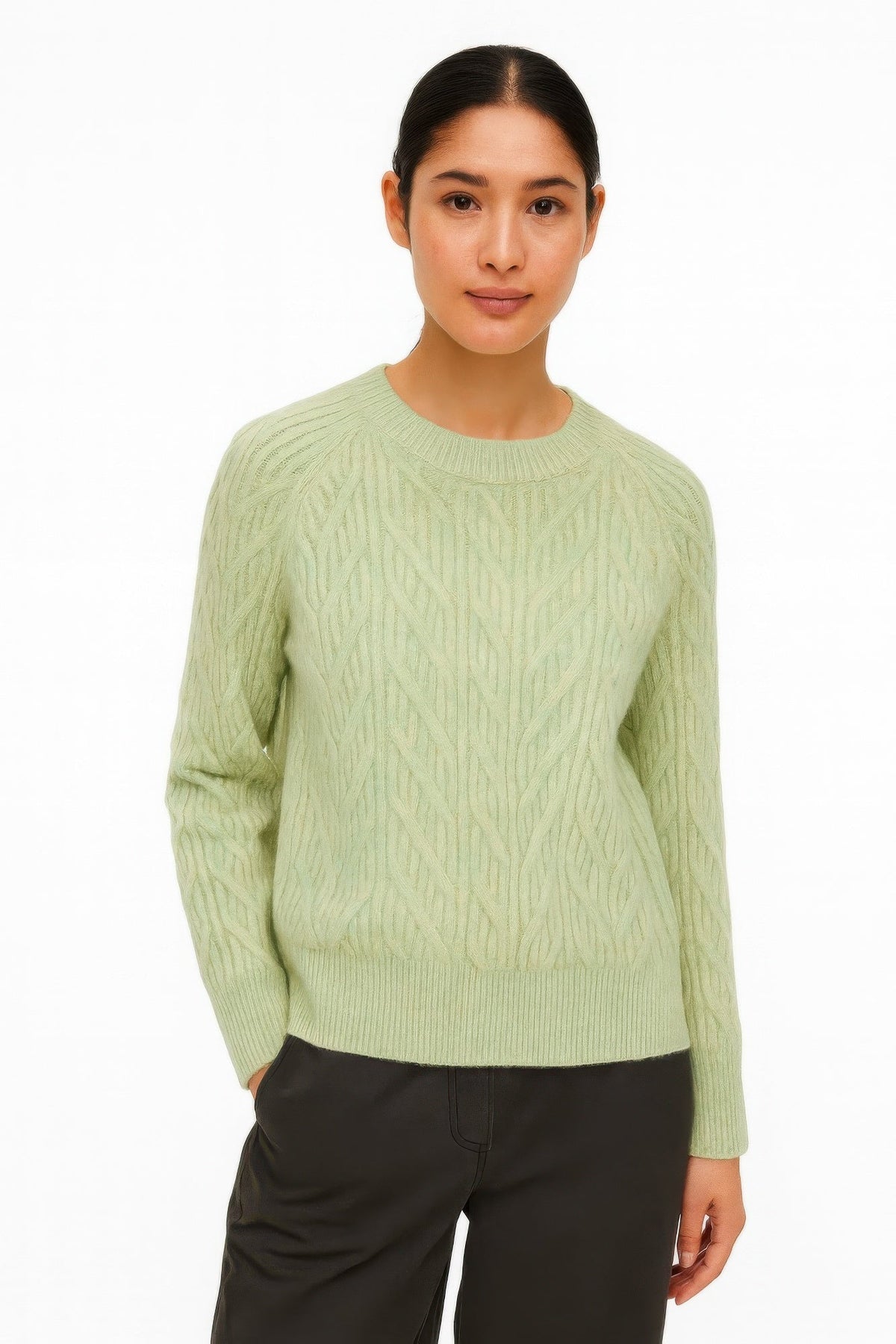 Braid Knit Cable Sweater - Clusimo