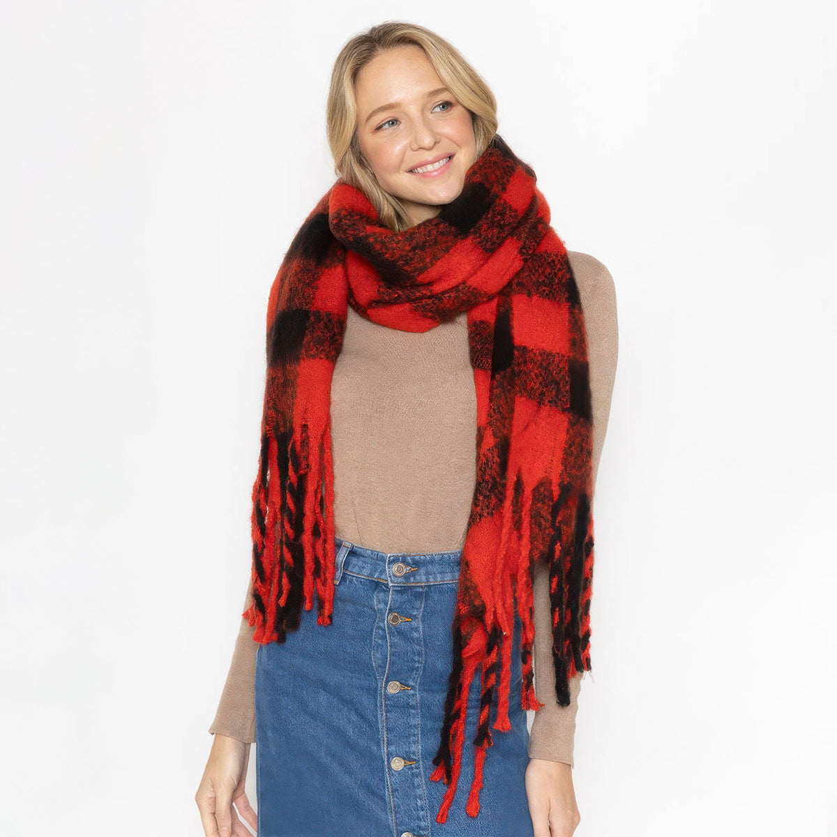 Buffalo Plaid Scarf - Clusimo