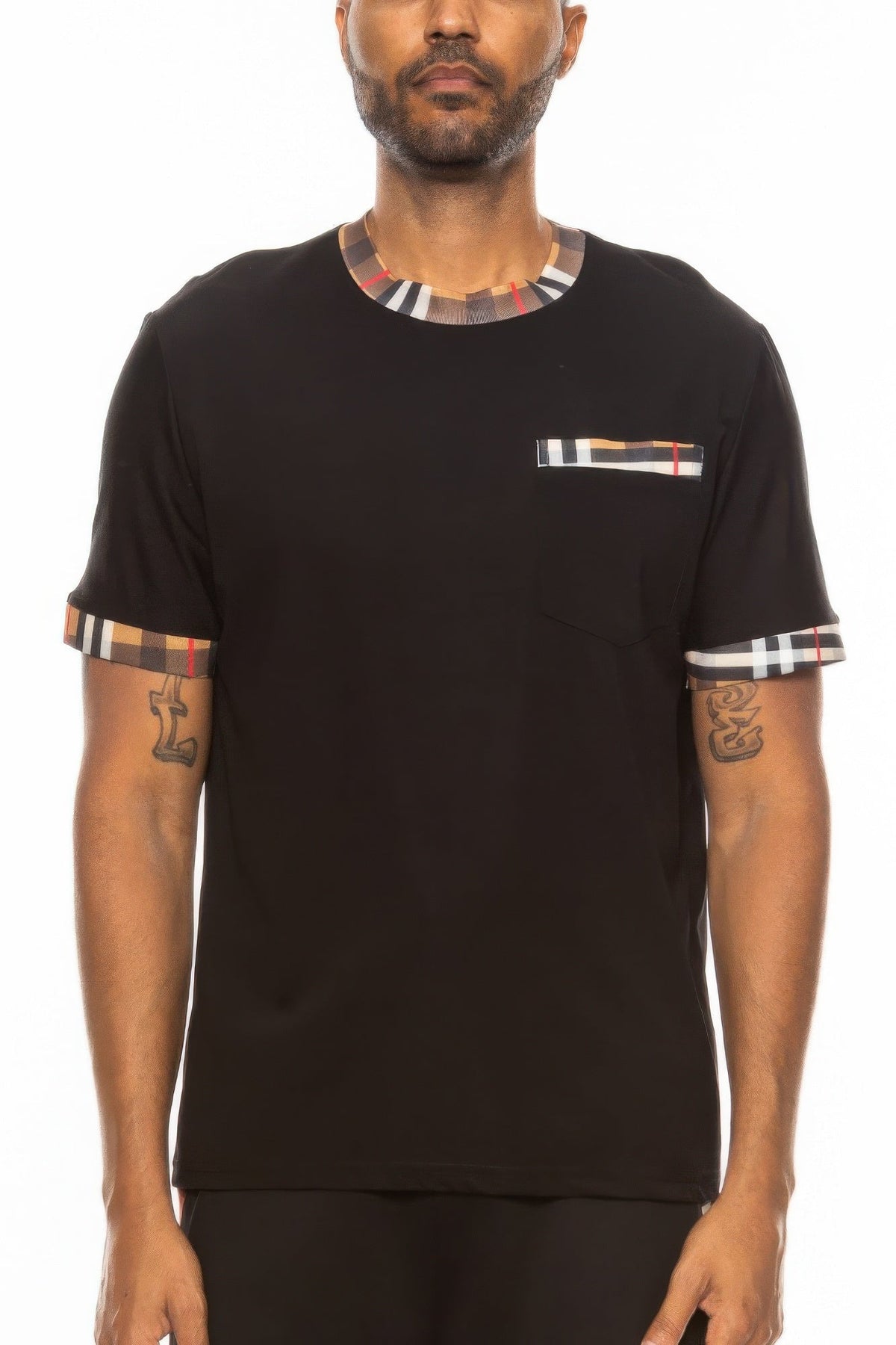 Checkered Short Sleeve Tee - Clusimo