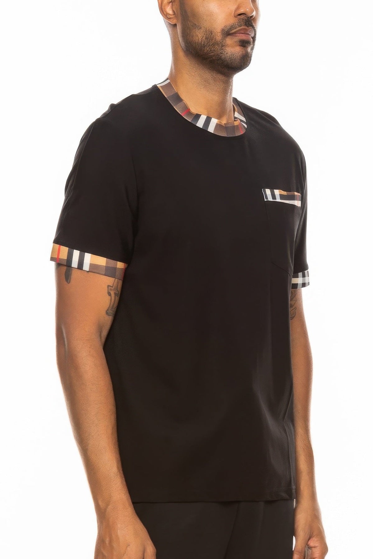 Checkered Short Sleeve Tee - Clusimo