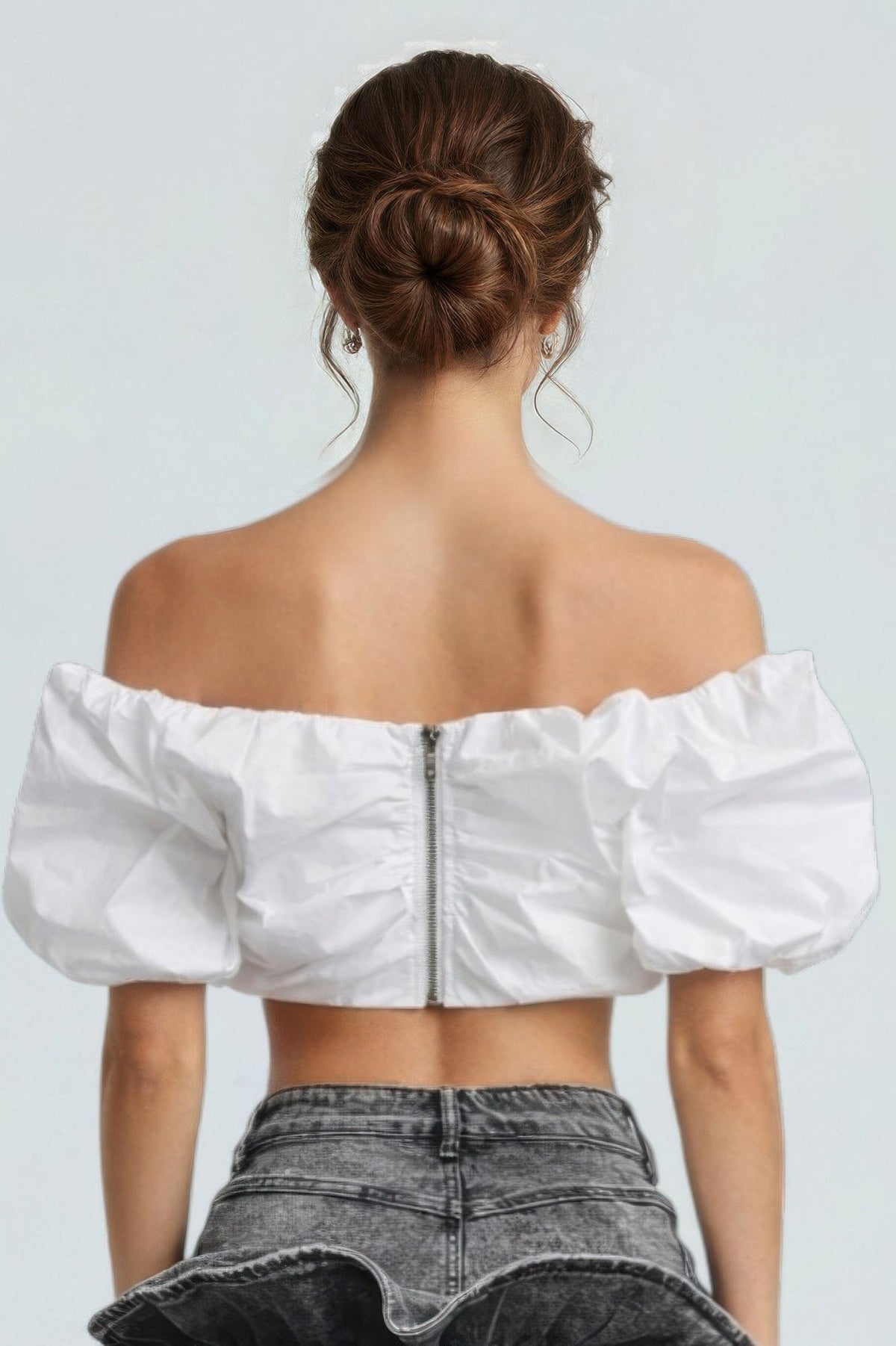 Cloud Puff Off-shoulder Top - Clusimo
