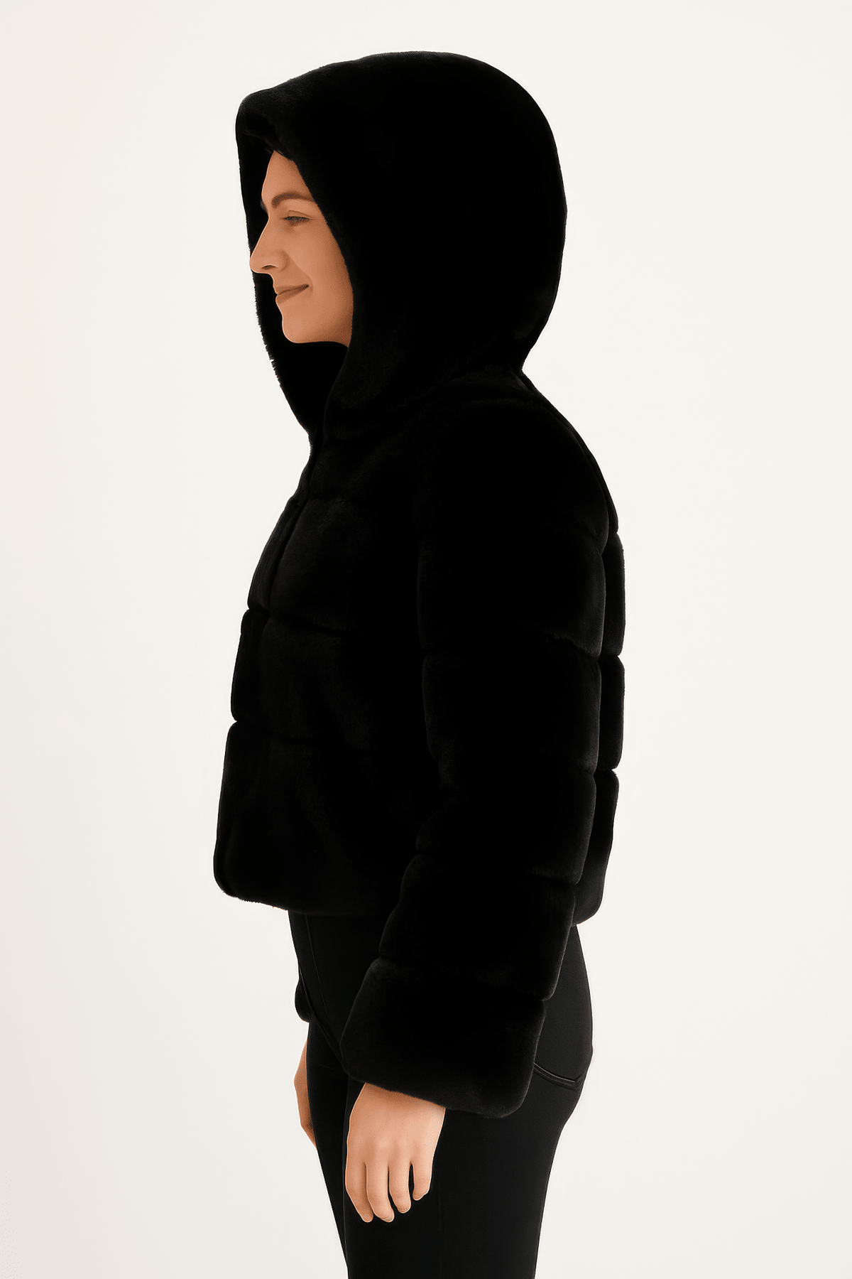 Faux Fur Hooded Jacket - Clusimo