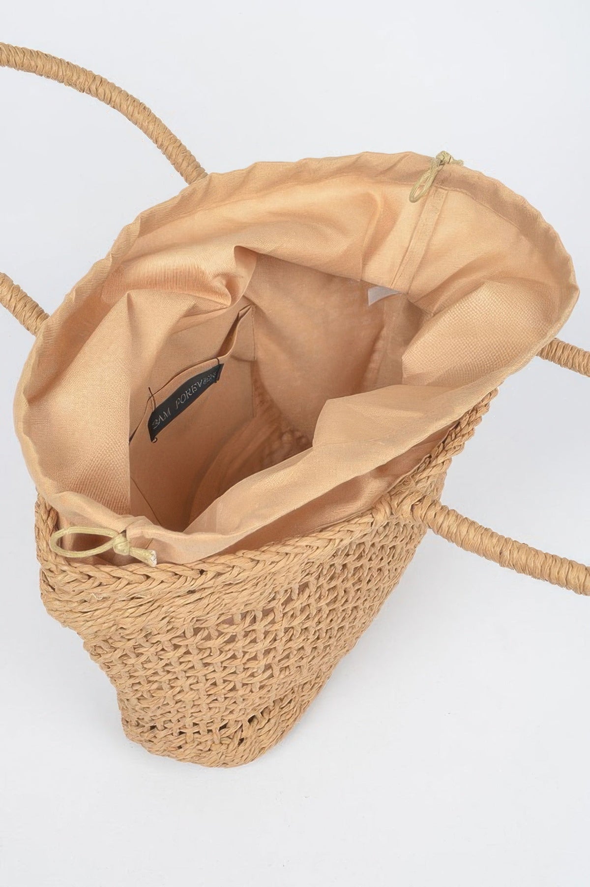 Faux Straw Tote Bag - Clusimo