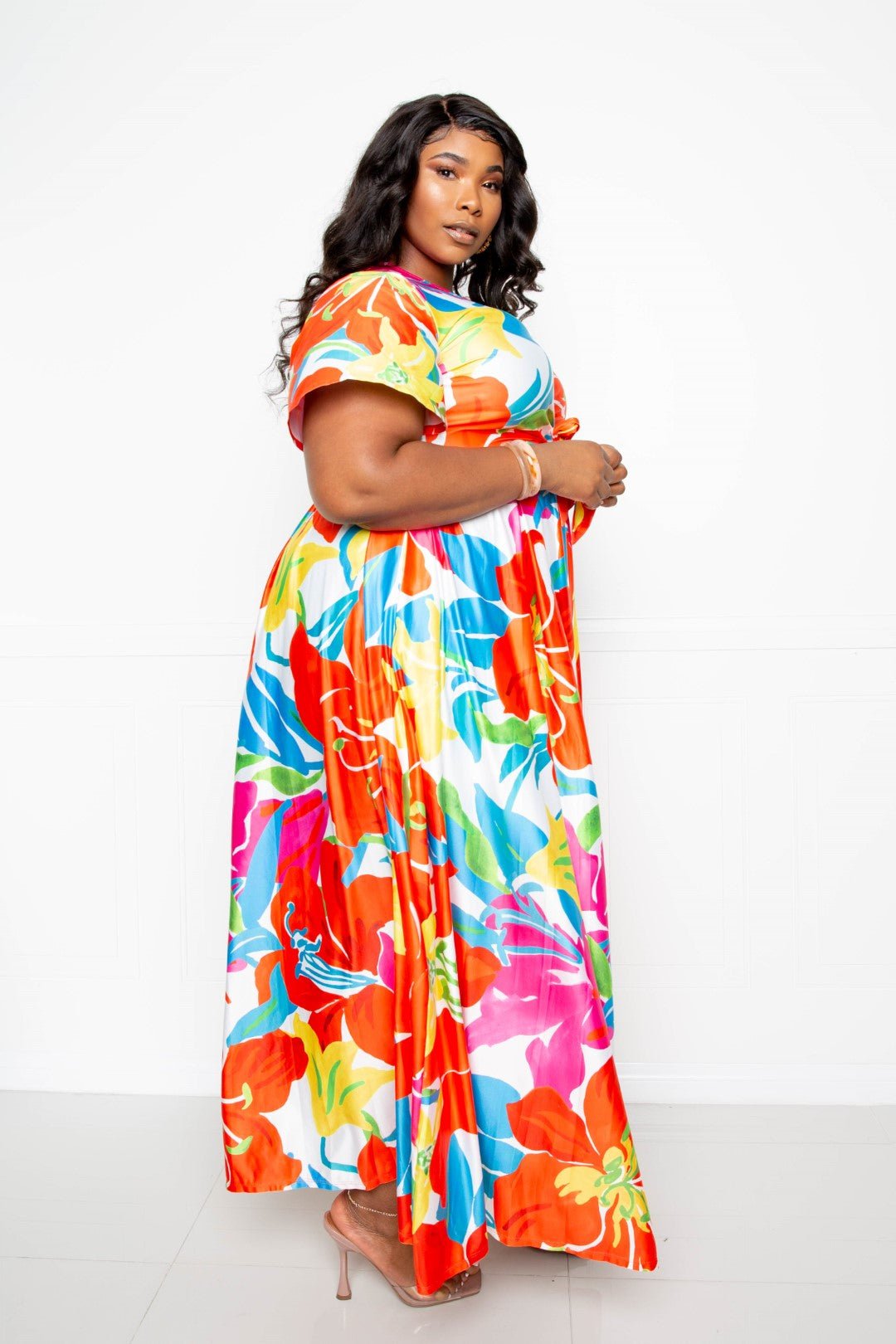 Flower Maxi Skirt&top Set - Clusimo