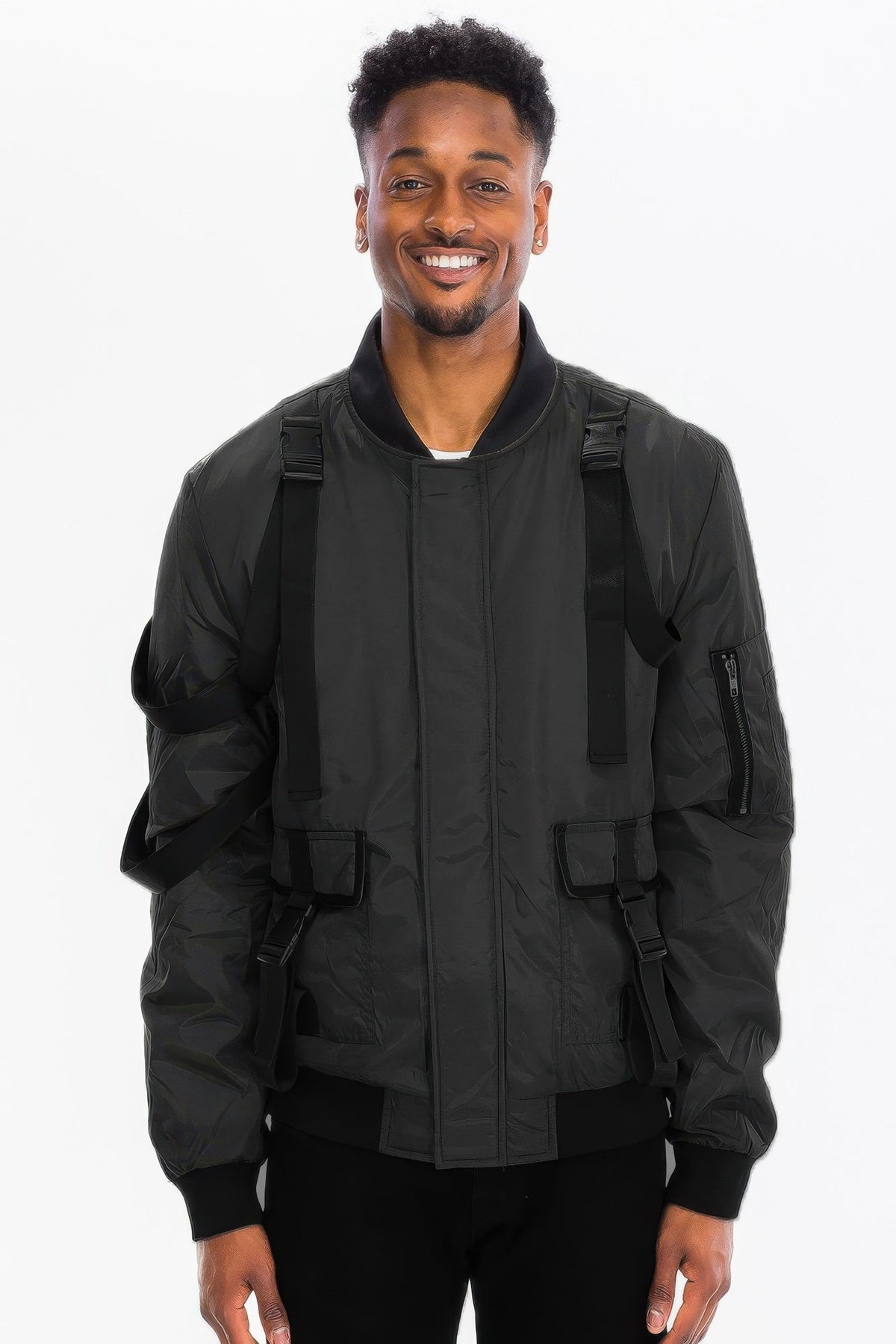 Mens Utility Strap Jacket - Clusimo