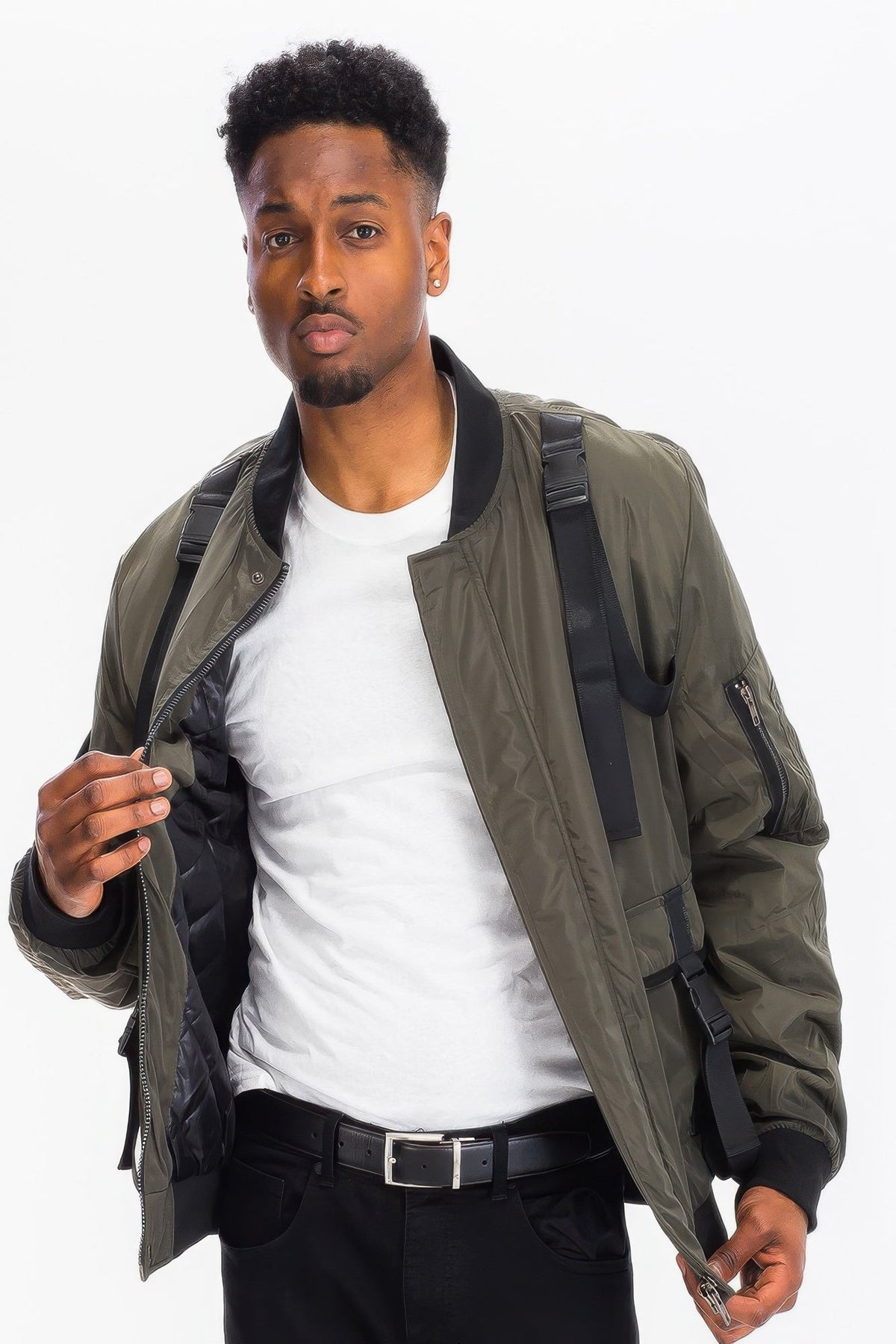 Mens Utility Strap Jacket - Clusimo