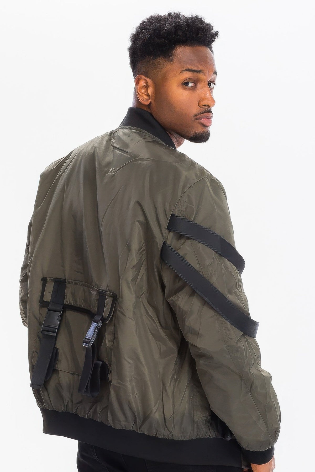 Mens Utility Strap Jacket - Clusimo