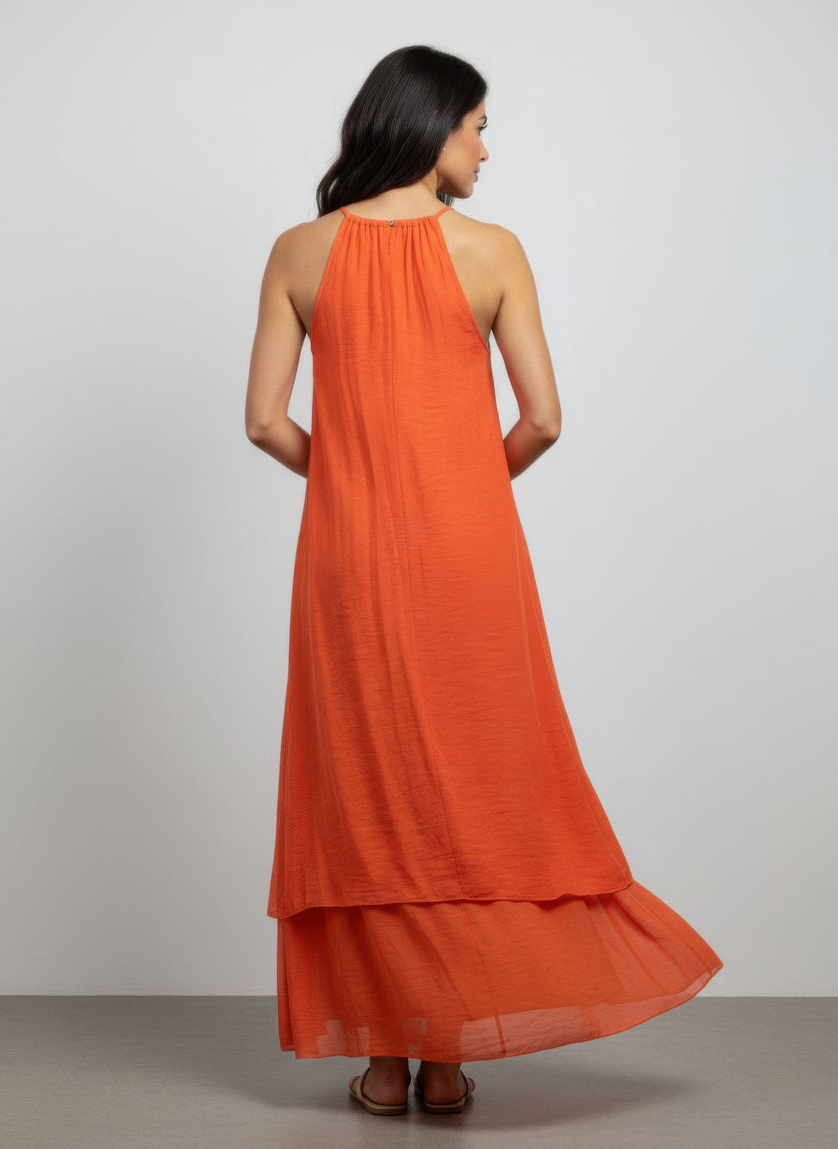 Mlle Gabrielle Solid Sleeveless Dress - Clusimo