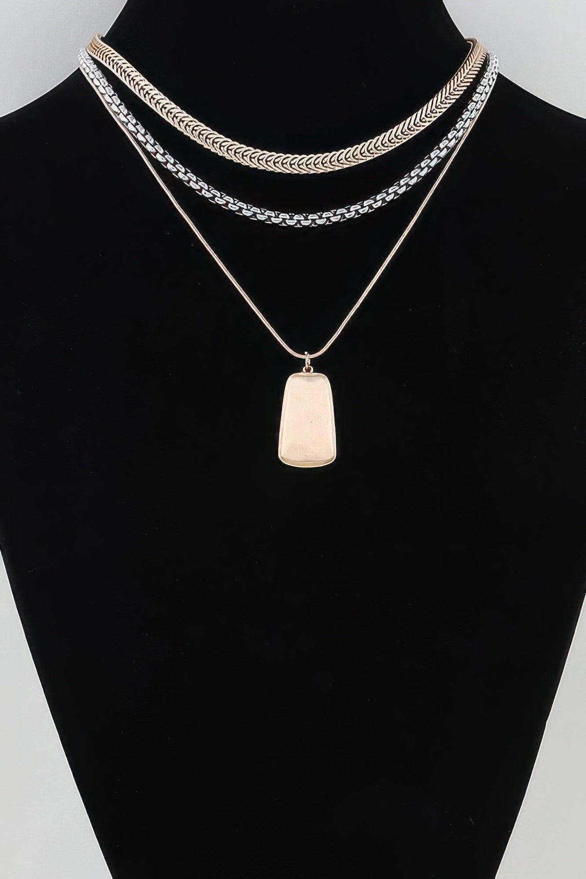 Multi Braided Pendant Chain Necklace - Clusimo