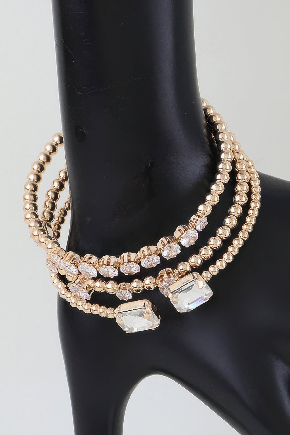 Multi Cubic Zirconia Beaded Bracelet - Clusimo