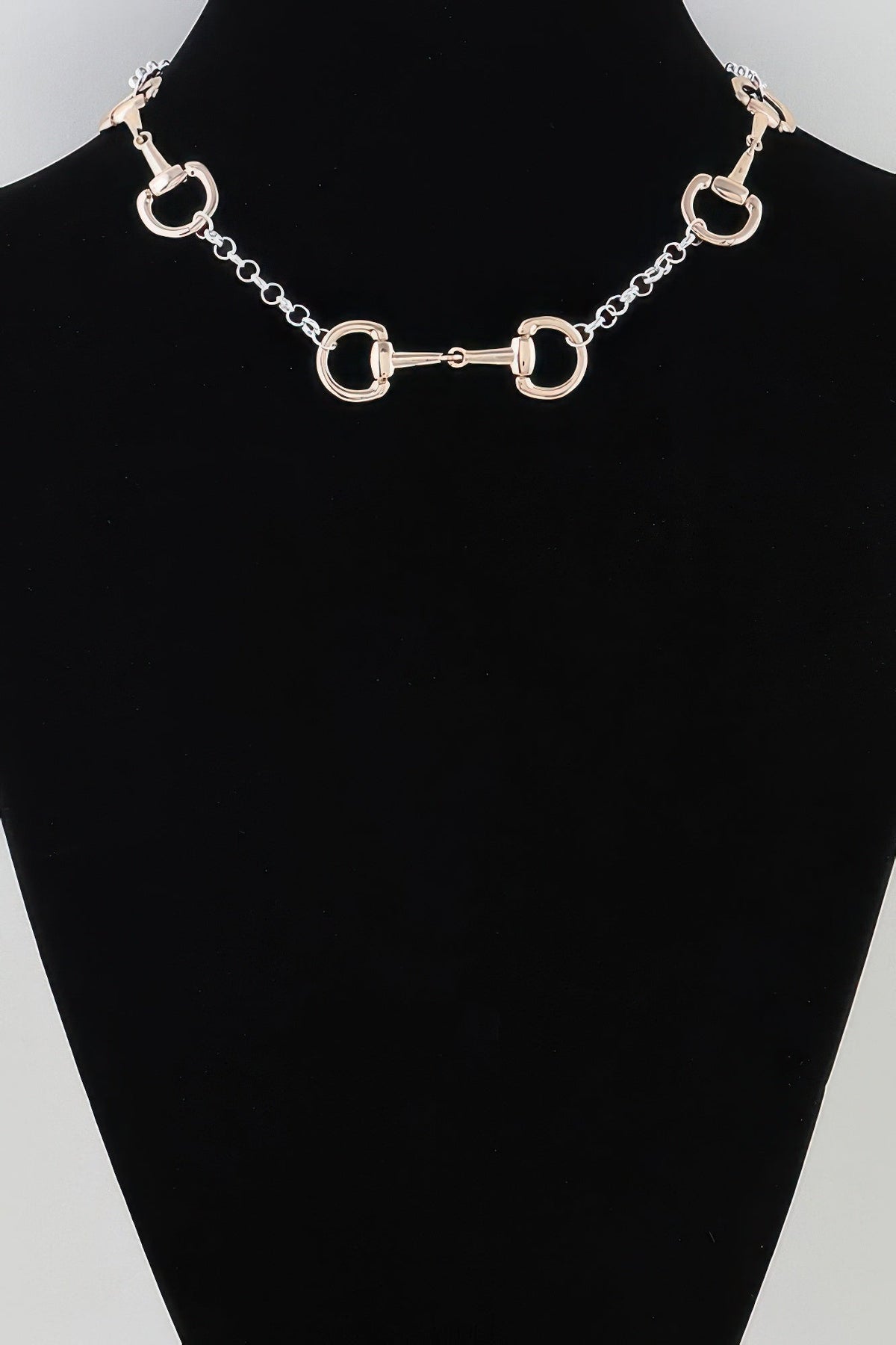 Multi Horseshoe Toggle Chain Necklace - Clusimo