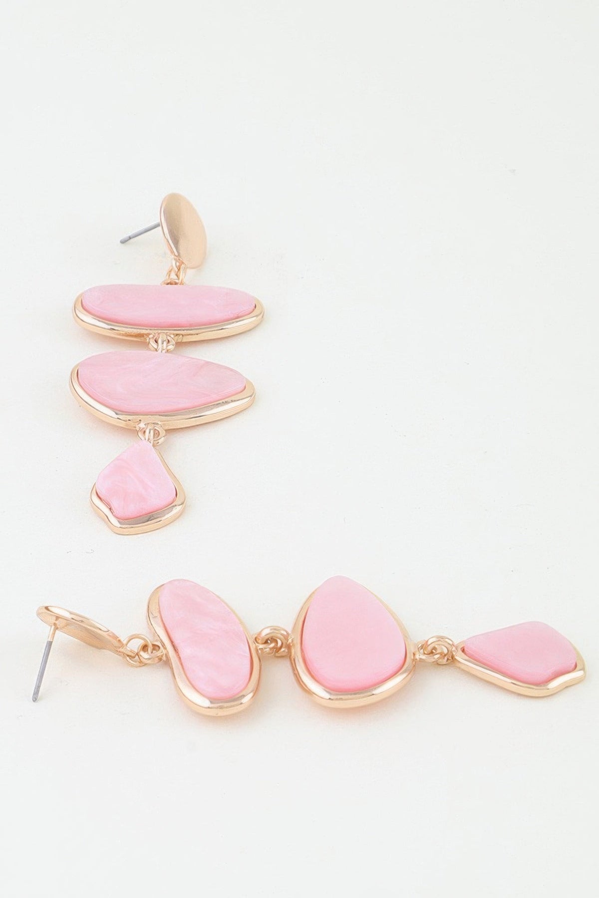 Multi Marble Stone Drop Earrings - Clusimo