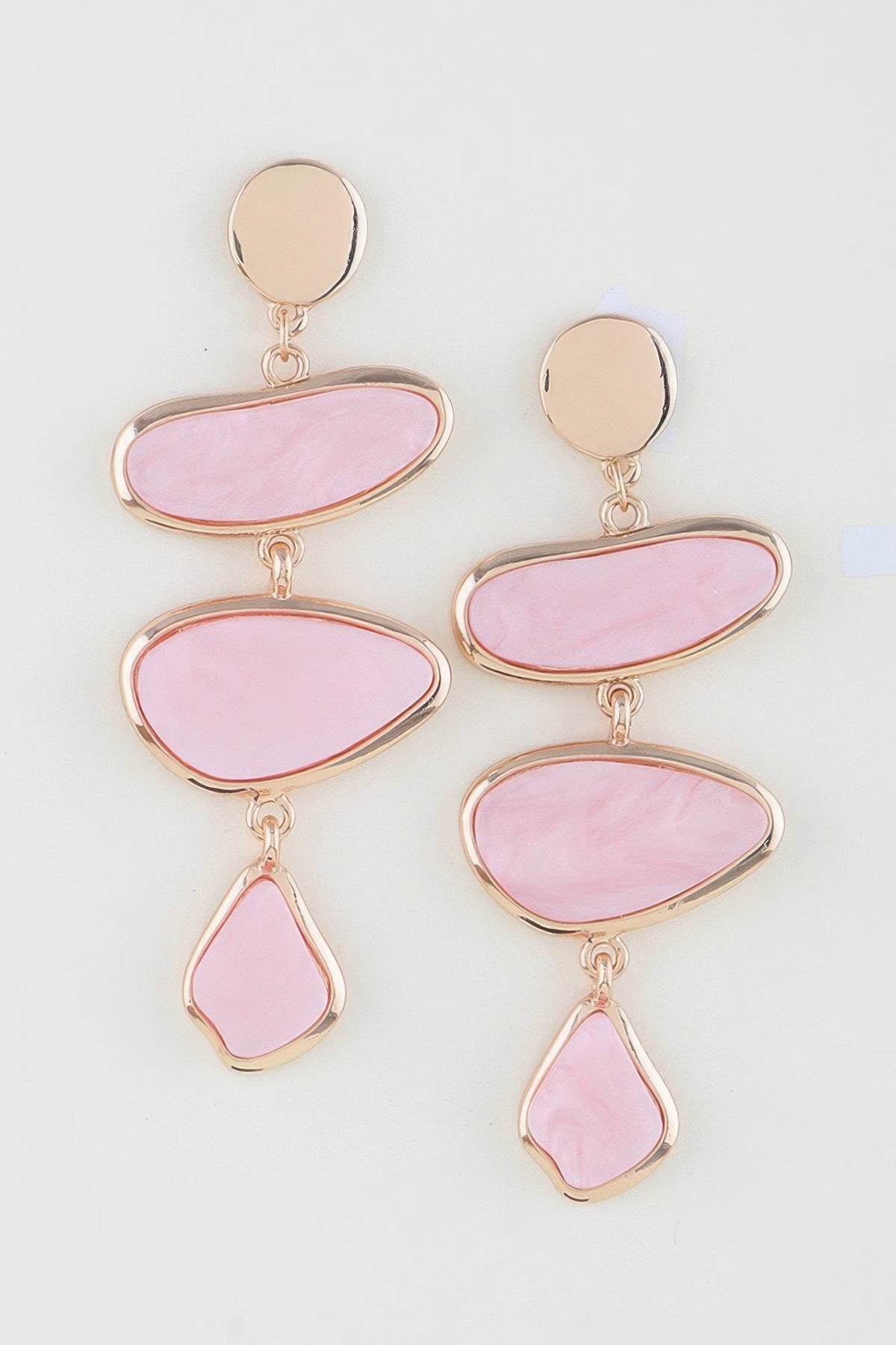 Multi Marble Stone Drop Earrings - Clusimo