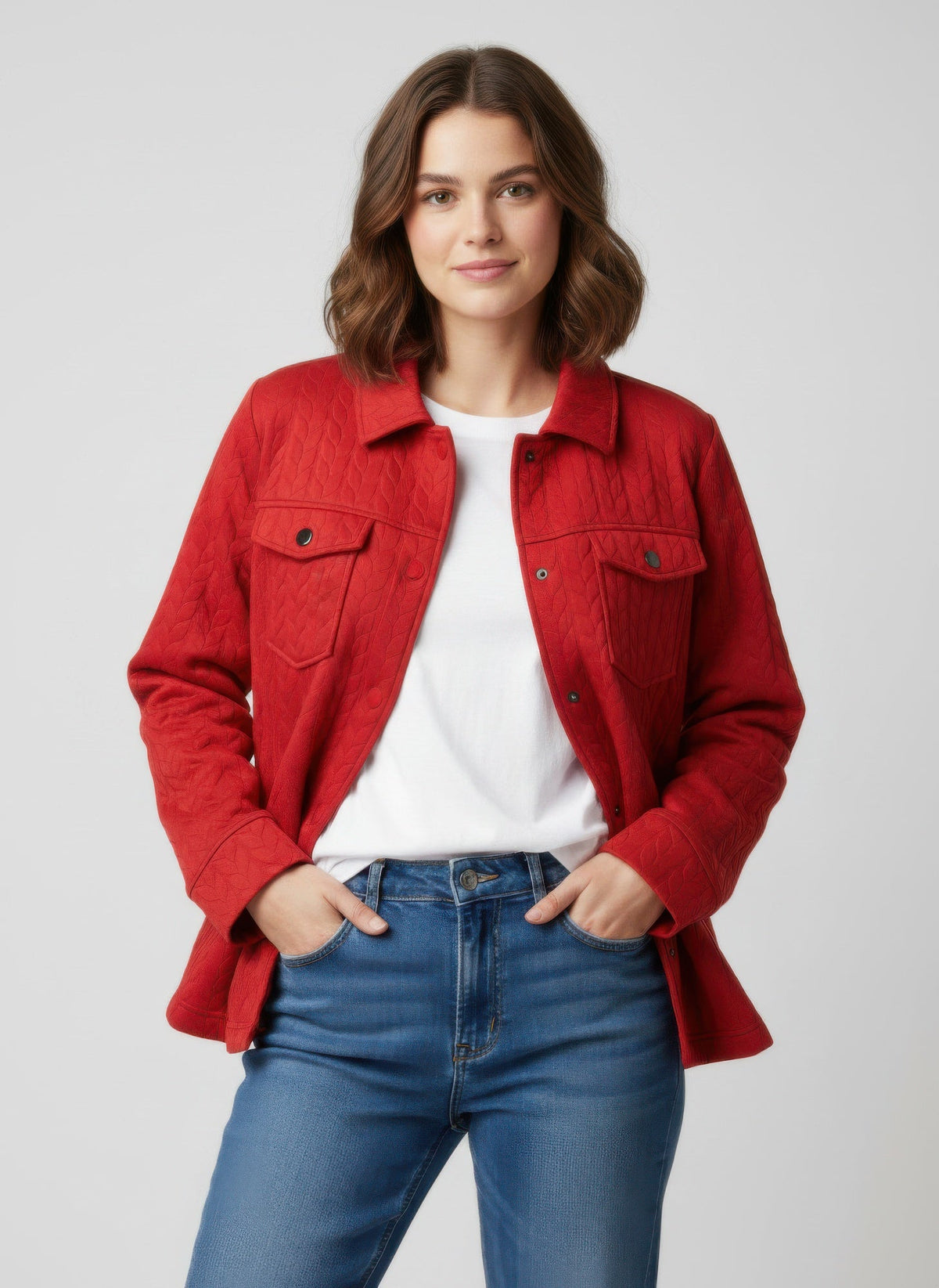 Onque Casual Textured Jacket - Clusimo
