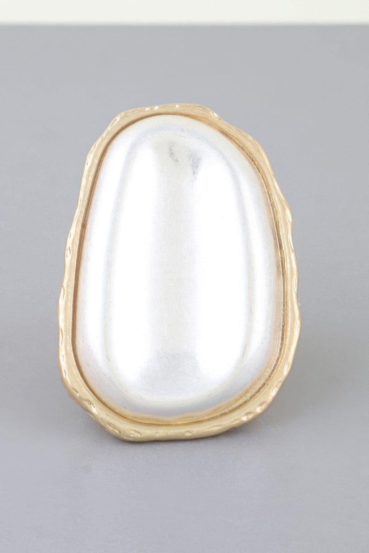 Polished Pearl Stone Wrap Ring - Clusimo