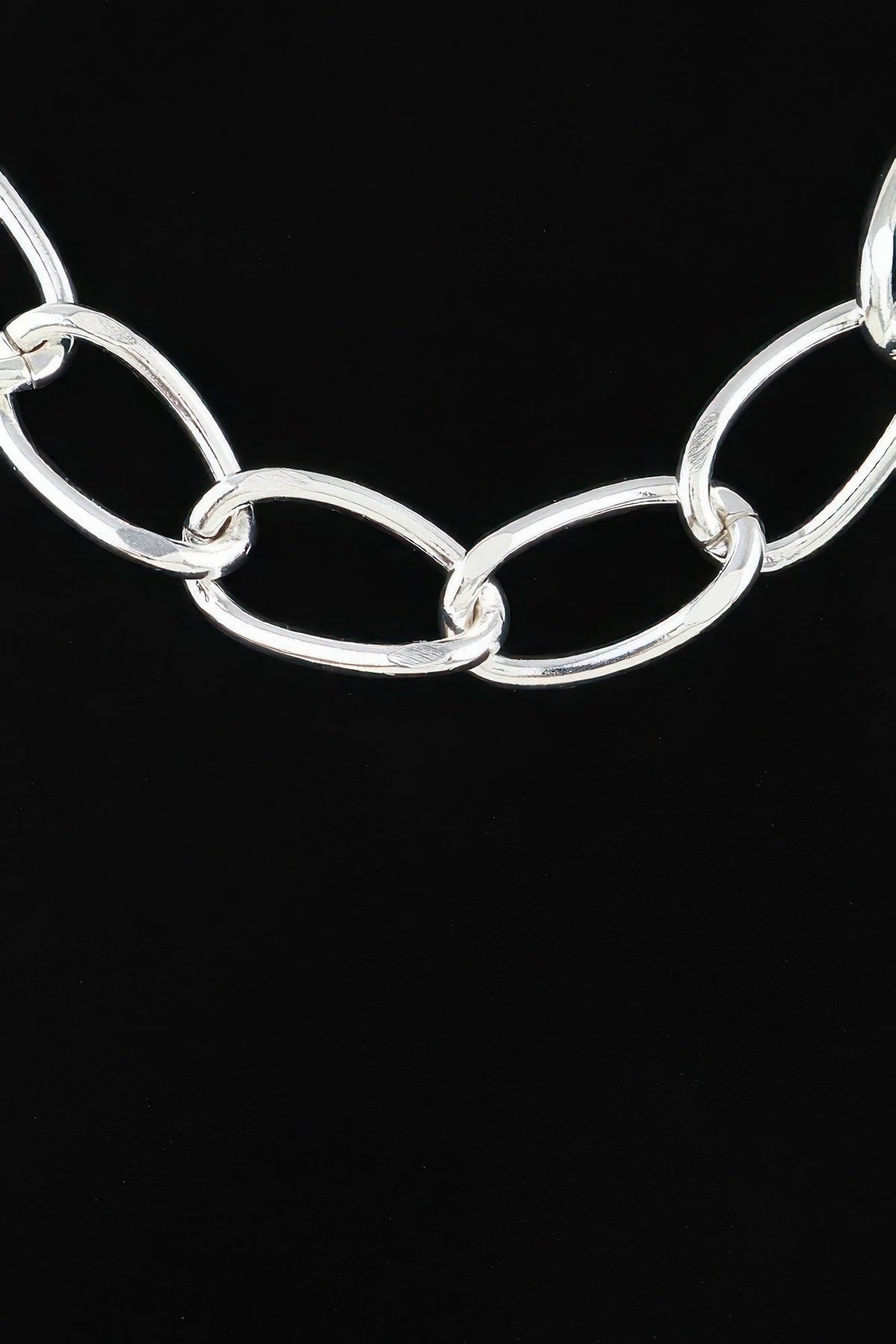 Polished Twist Chain Statement Necklace - Clusimo