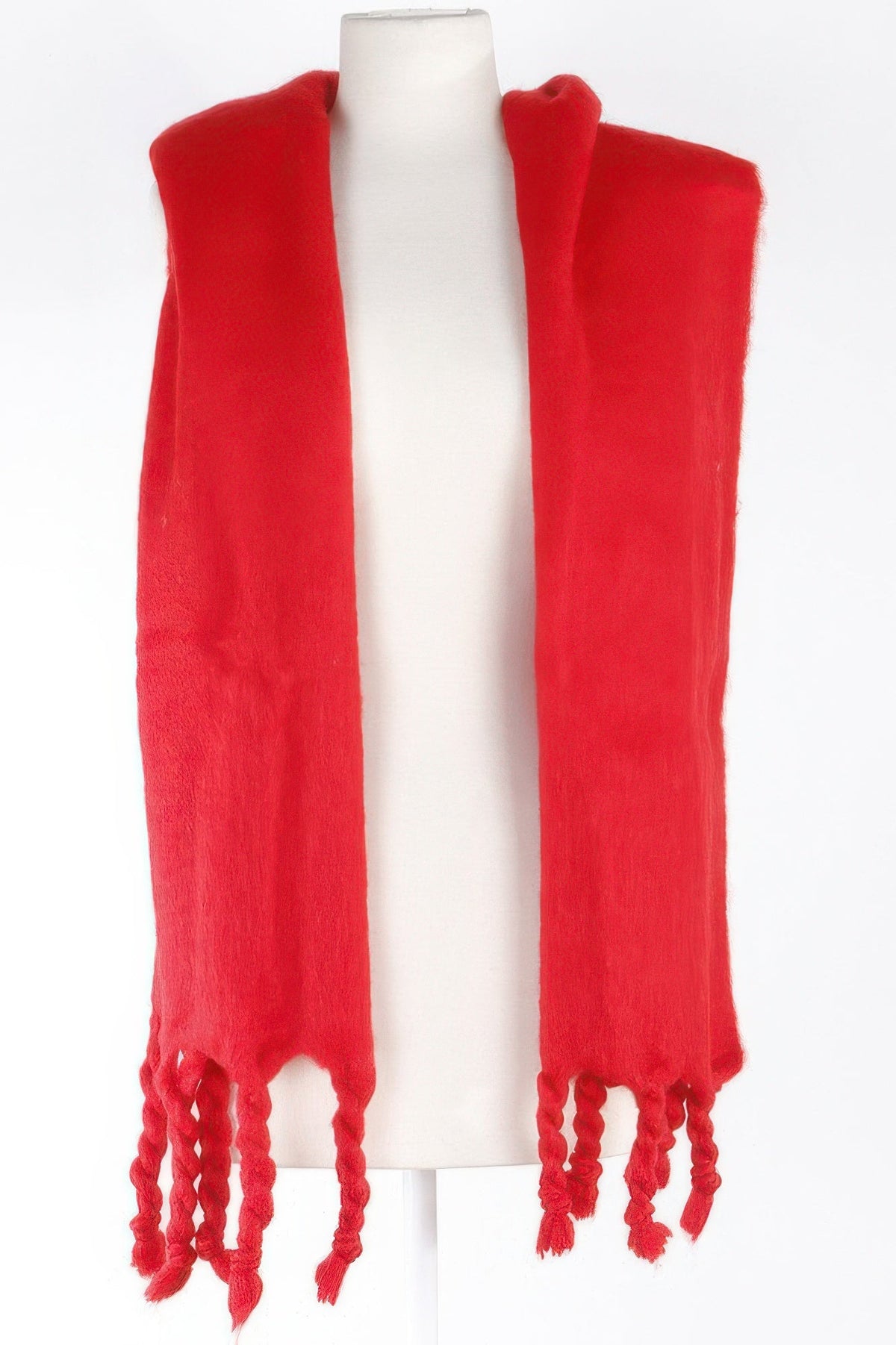 Soft Twisted Fringe Scarf - Clusimo