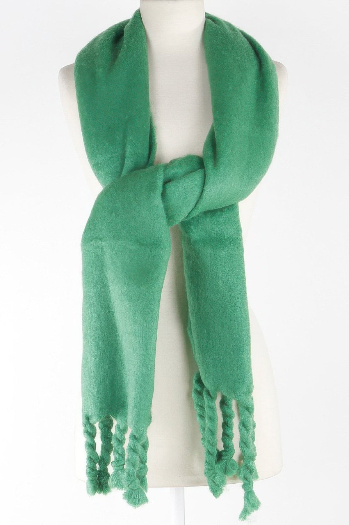 Soft Twisted Fringe Scarf - Clusimo