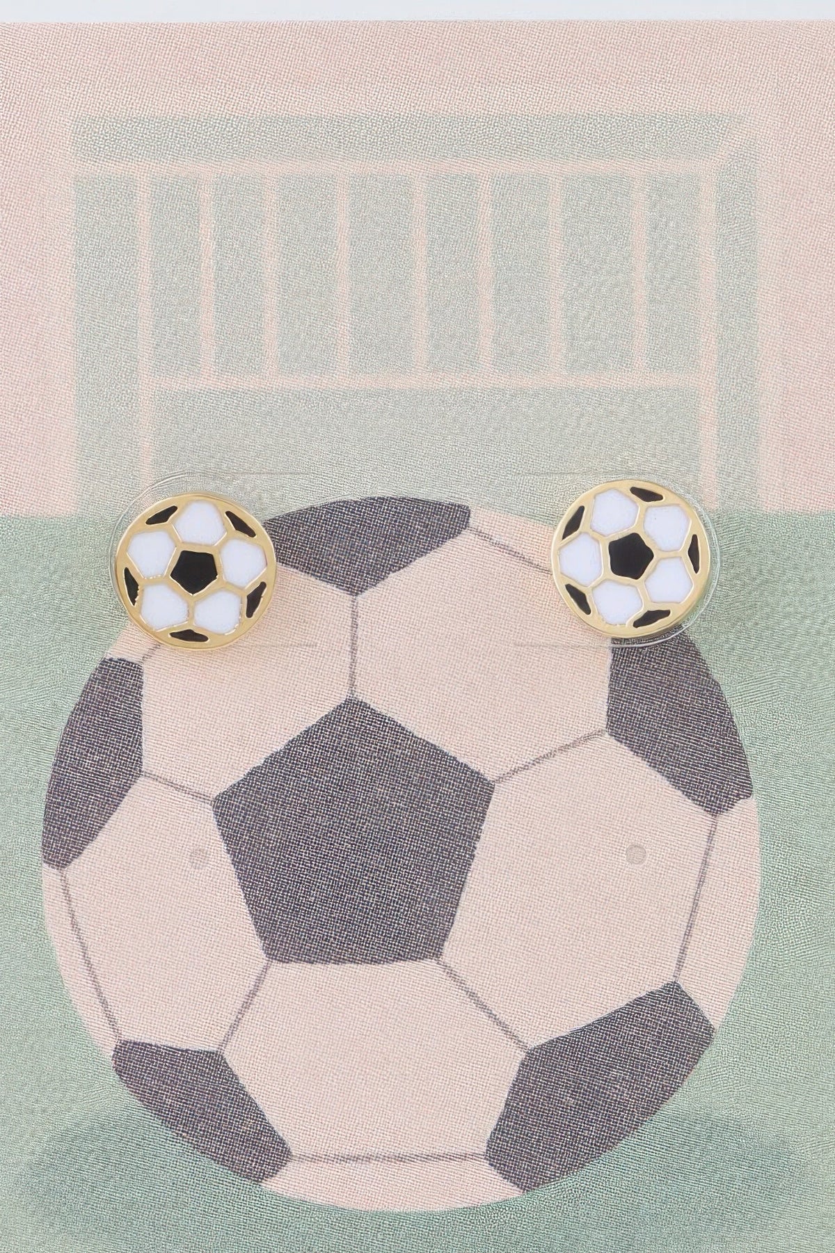 Summer Soccer Stud Earrings - Clusimo