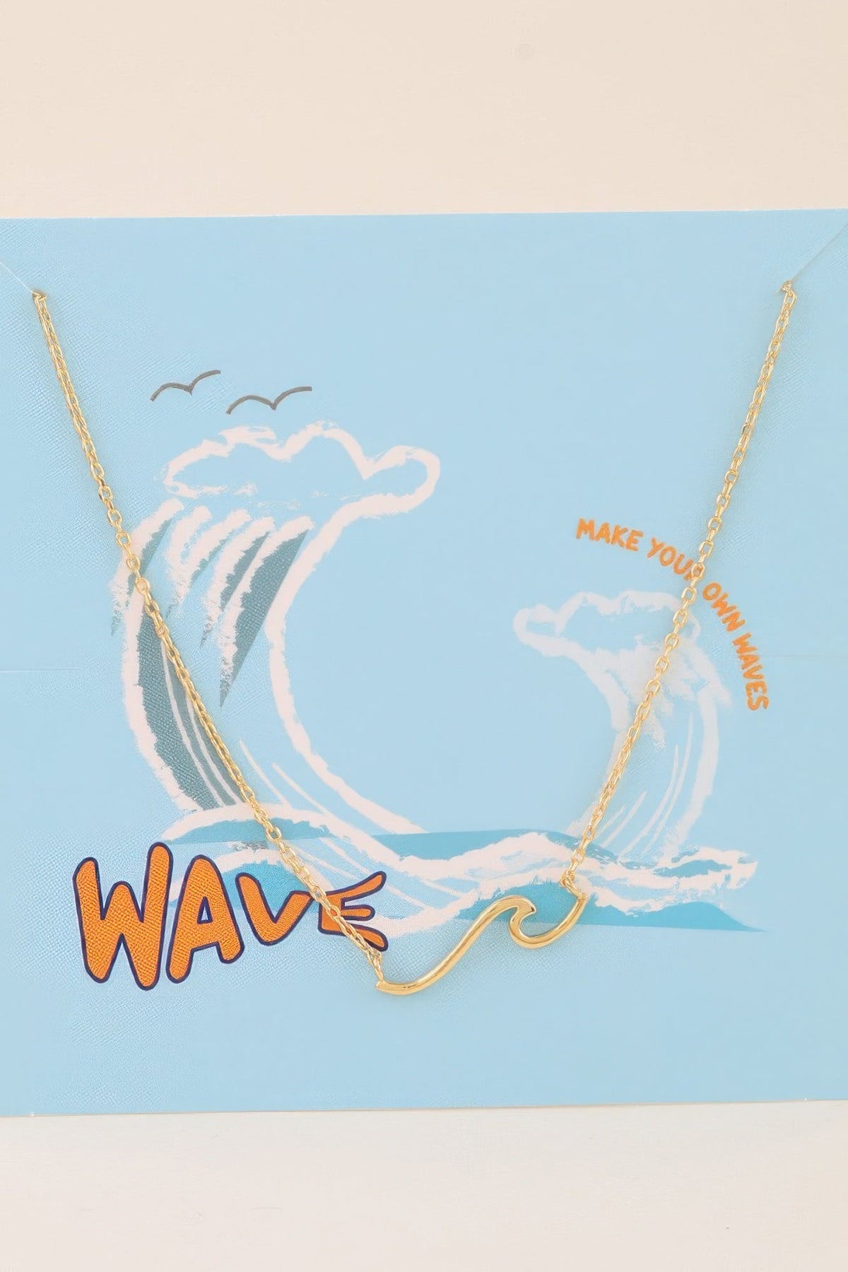Summer Wave Pendant Necklace - Clusimo