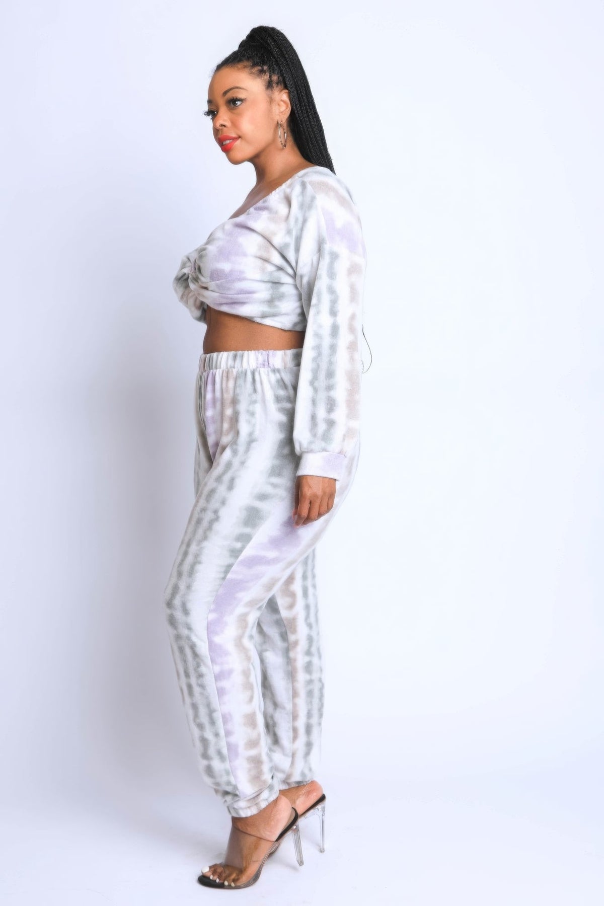 Tie Die Off Shoulder Set - Clusimo