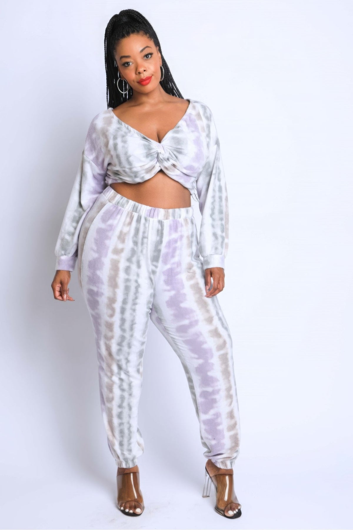 Tie Die Off Shoulder Set - Clusimo